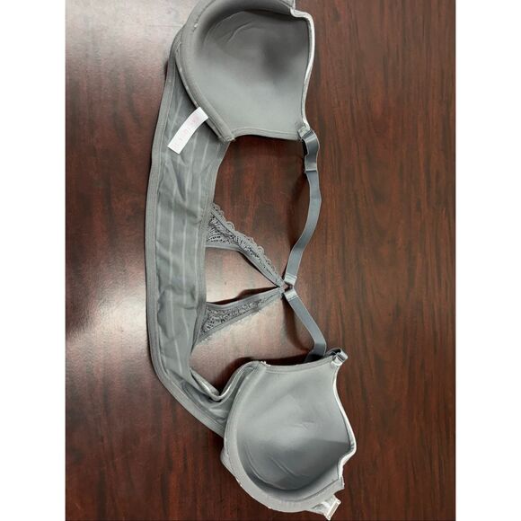 NWT Cacique Lightly Lined T-Shirt Stripe Bra Front Closure Size 42C - Picture 3 of 7